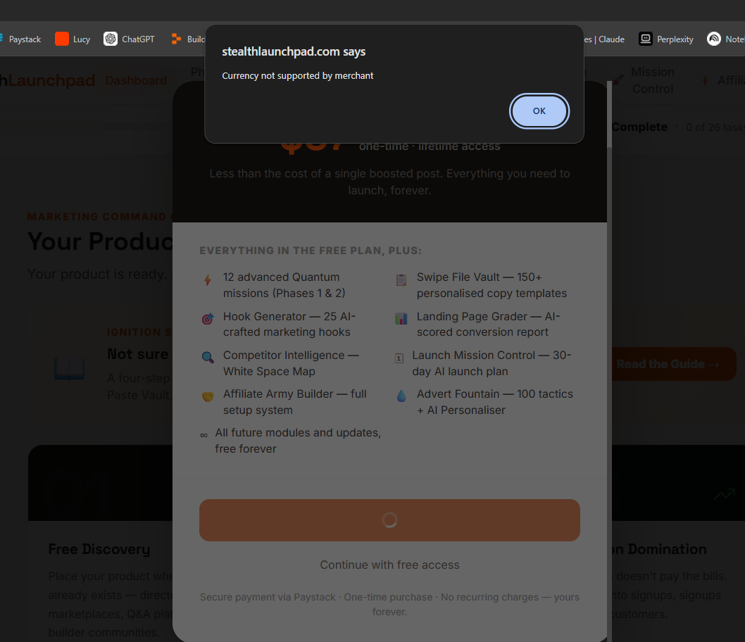 Quantum Booster upgrade modal showing all features